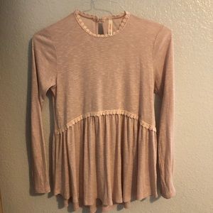 cute cozy long sleeve shirt with white flowers!